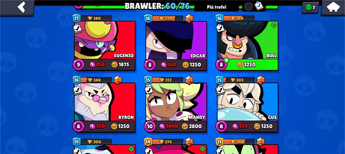 Game account sale Brawl Stars