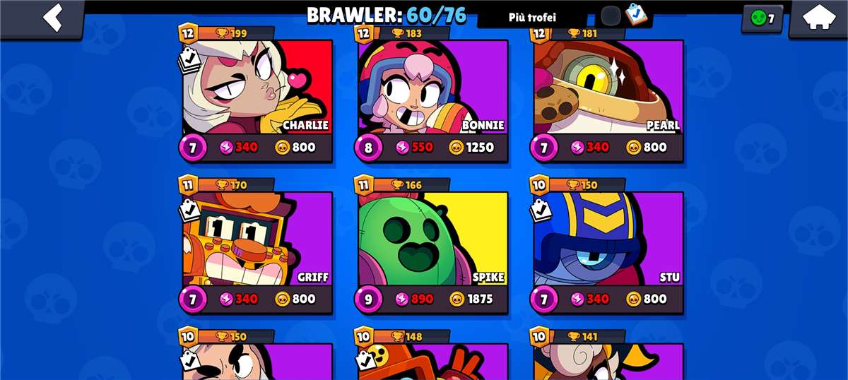 Game account sale Brawl Stars