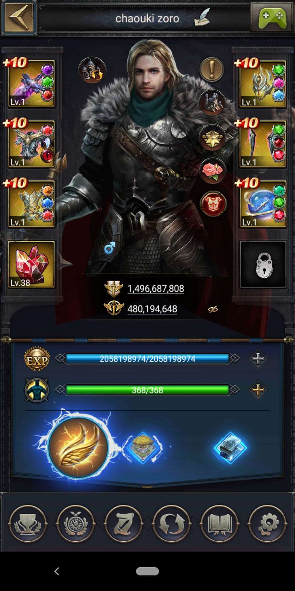 Game account sale Clash of Kings