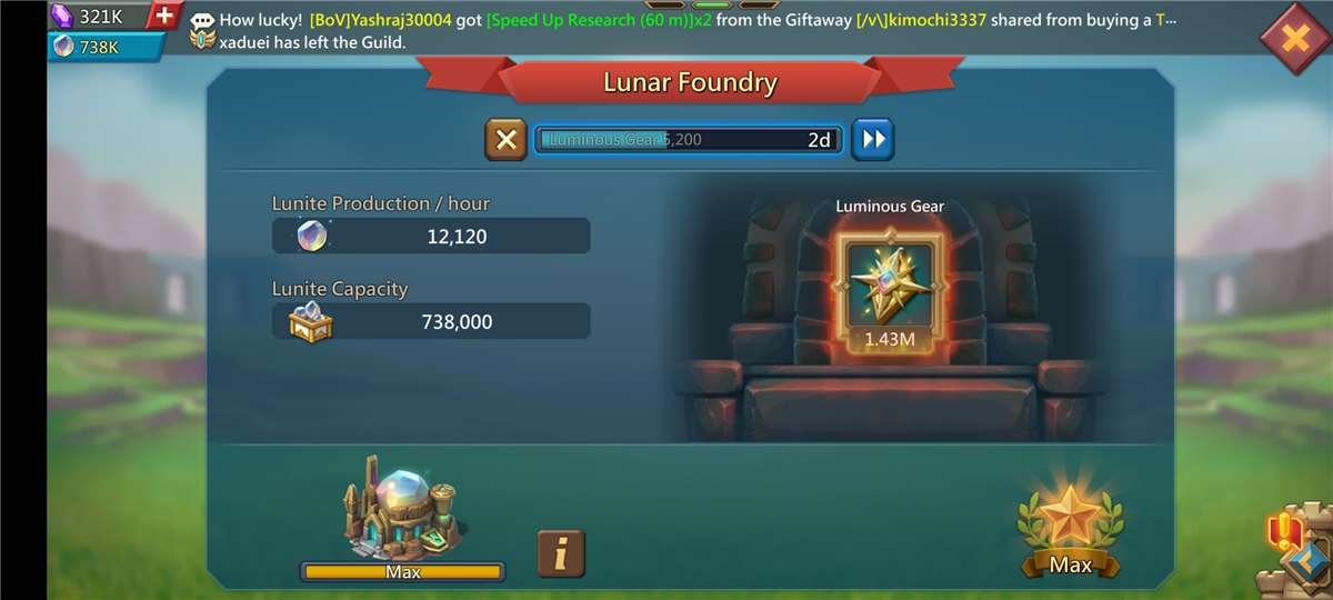 Game account sale Lords Mobile