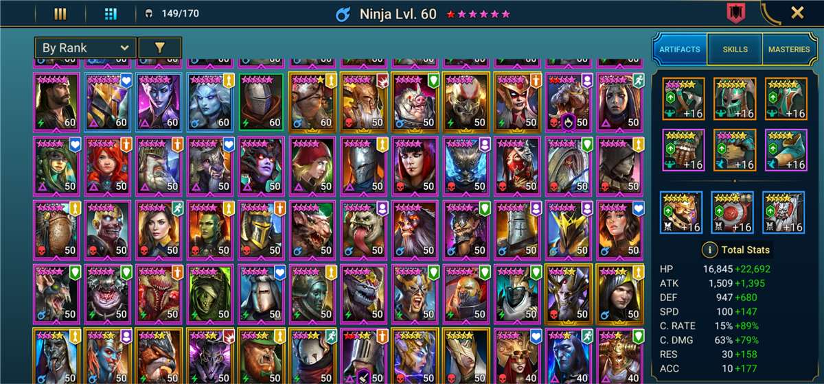 Game account sale Raid Shadow Legends