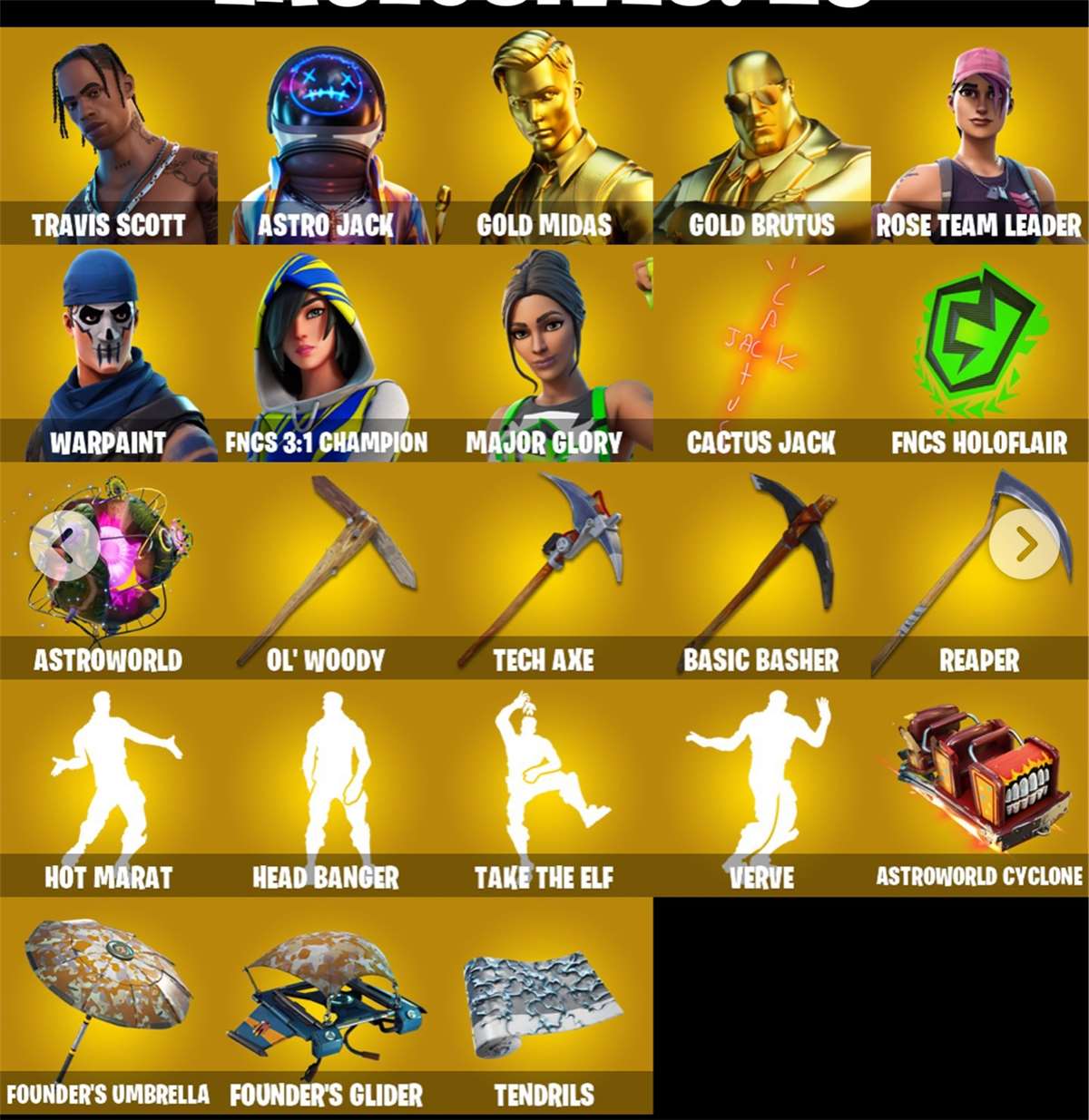 Game account sale Fortnite