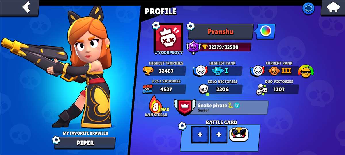 Game account sale Brawl Stars