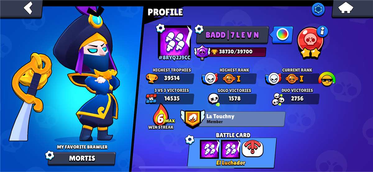 Game account sale Brawl Stars