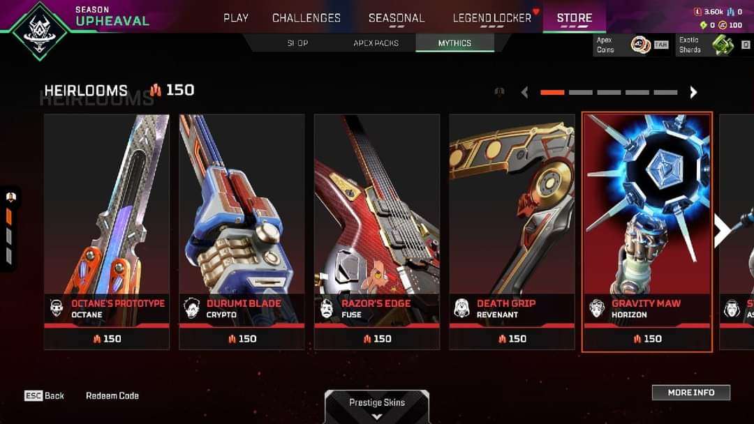 Game account sale Apex Legends