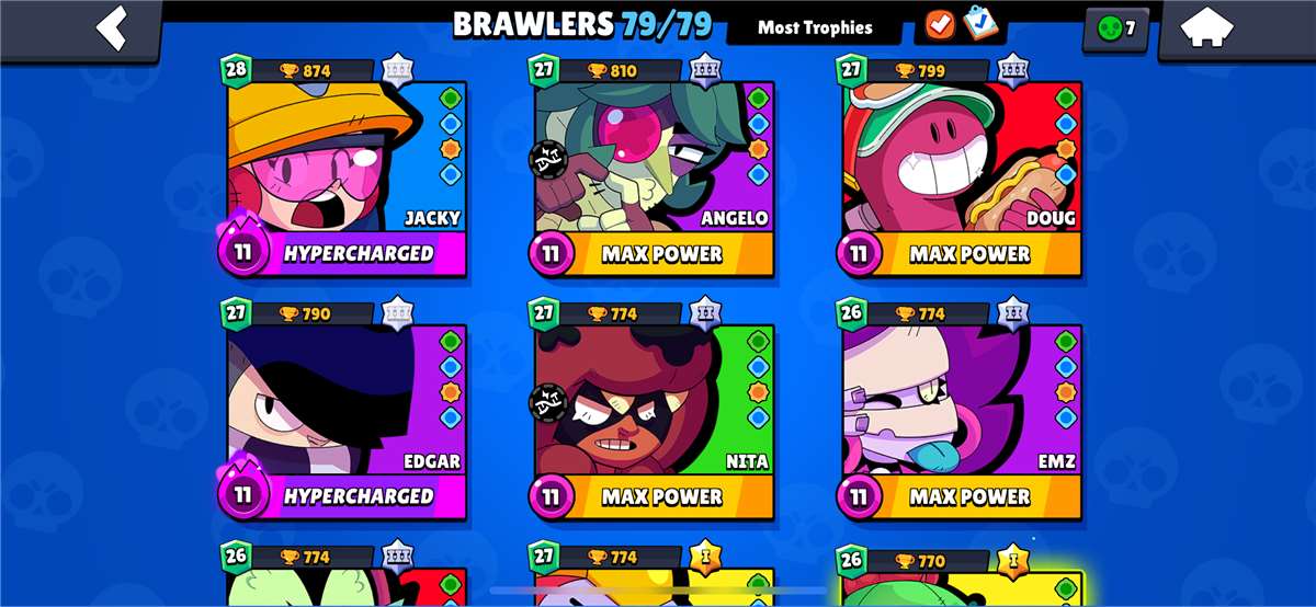 Game account sale Brawl Stars