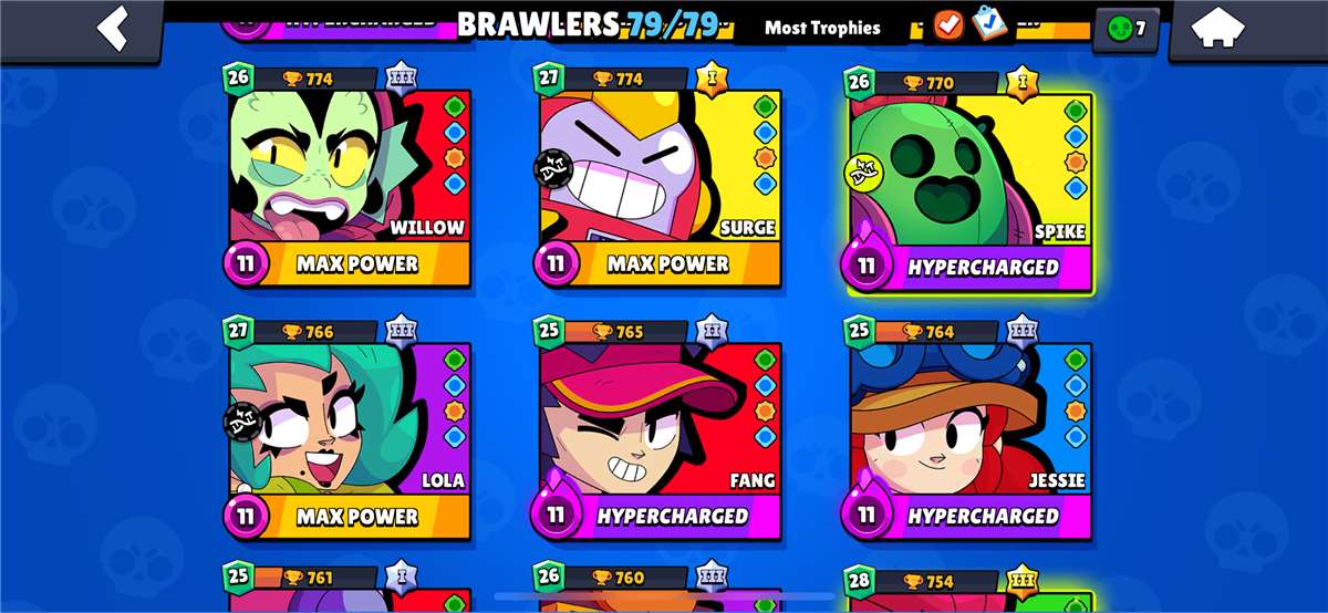 Game account sale Brawl Stars