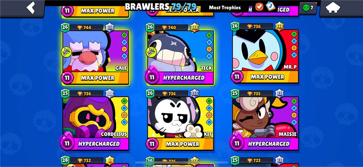 Game account sale Brawl Stars