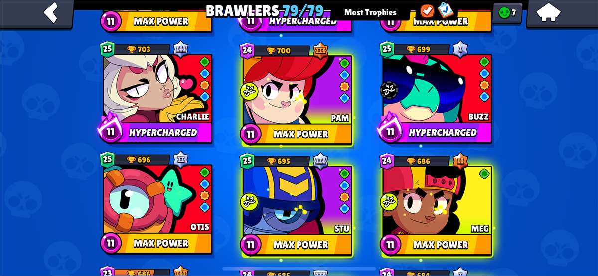 Game account sale Brawl Stars