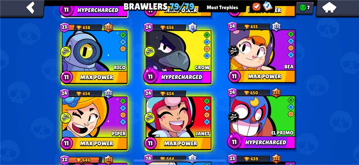 Game account sale Brawl Stars