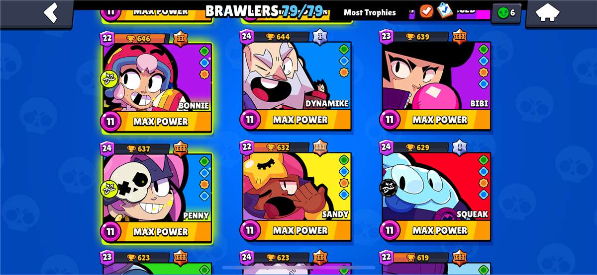 Game account sale Brawl Stars