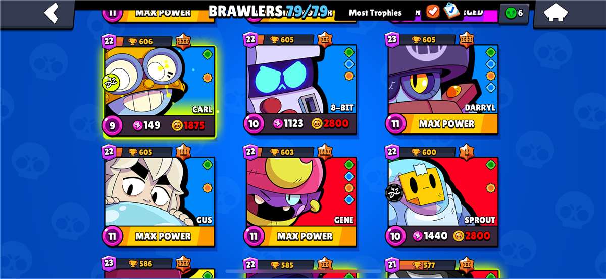 Game account sale Brawl Stars