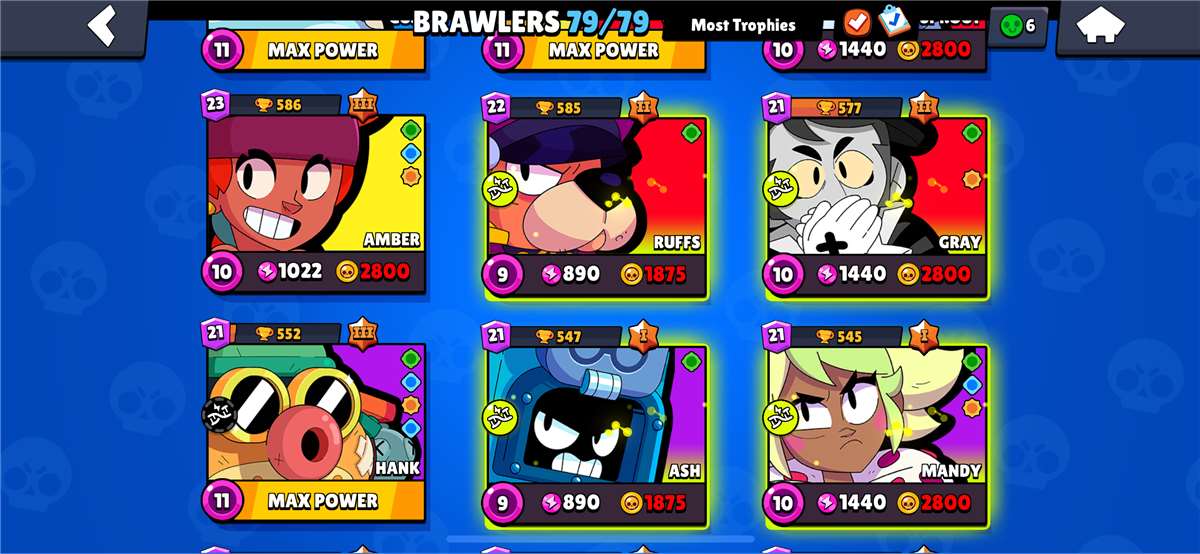 Game account sale Brawl Stars