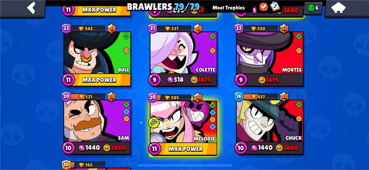 Game account sale Brawl Stars