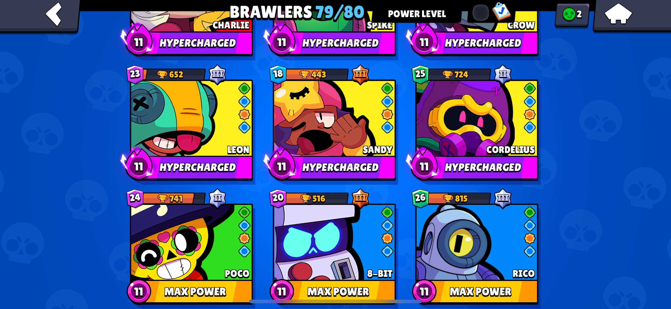 Game account sale Brawl Stars