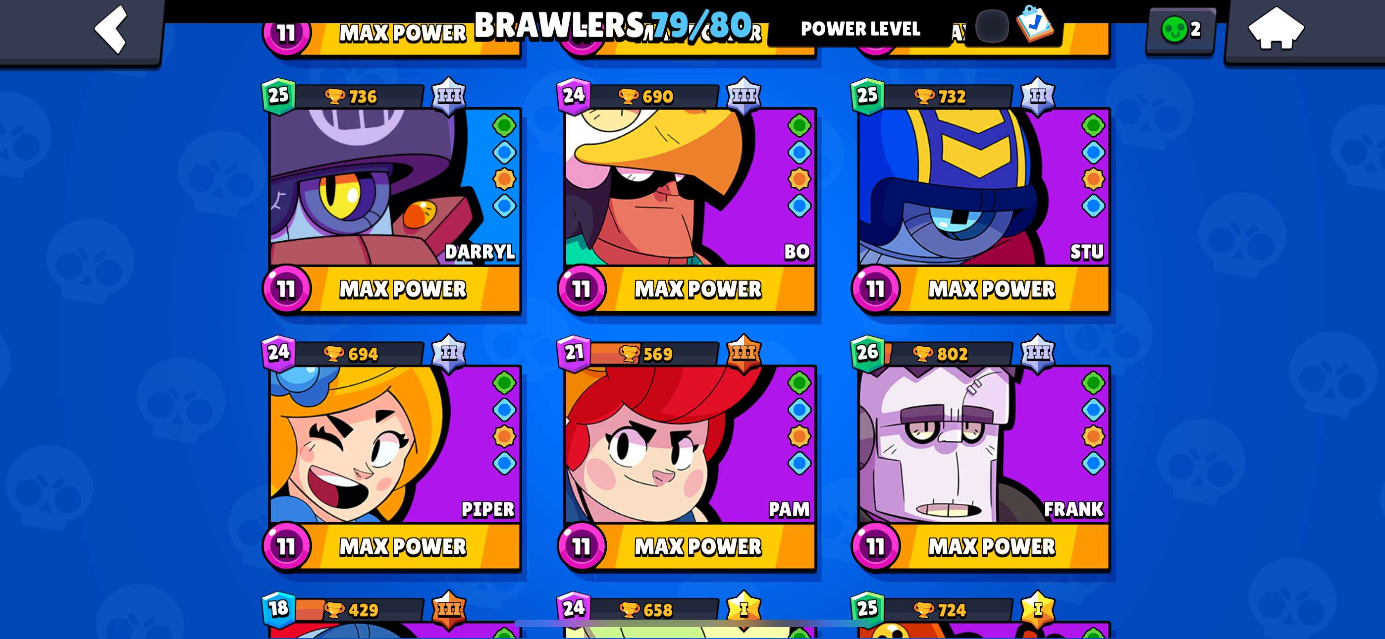 Game account sale Brawl Stars