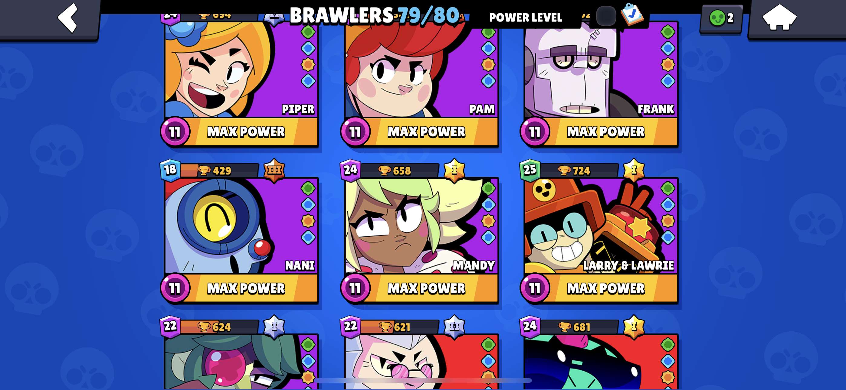 Game account sale Brawl Stars