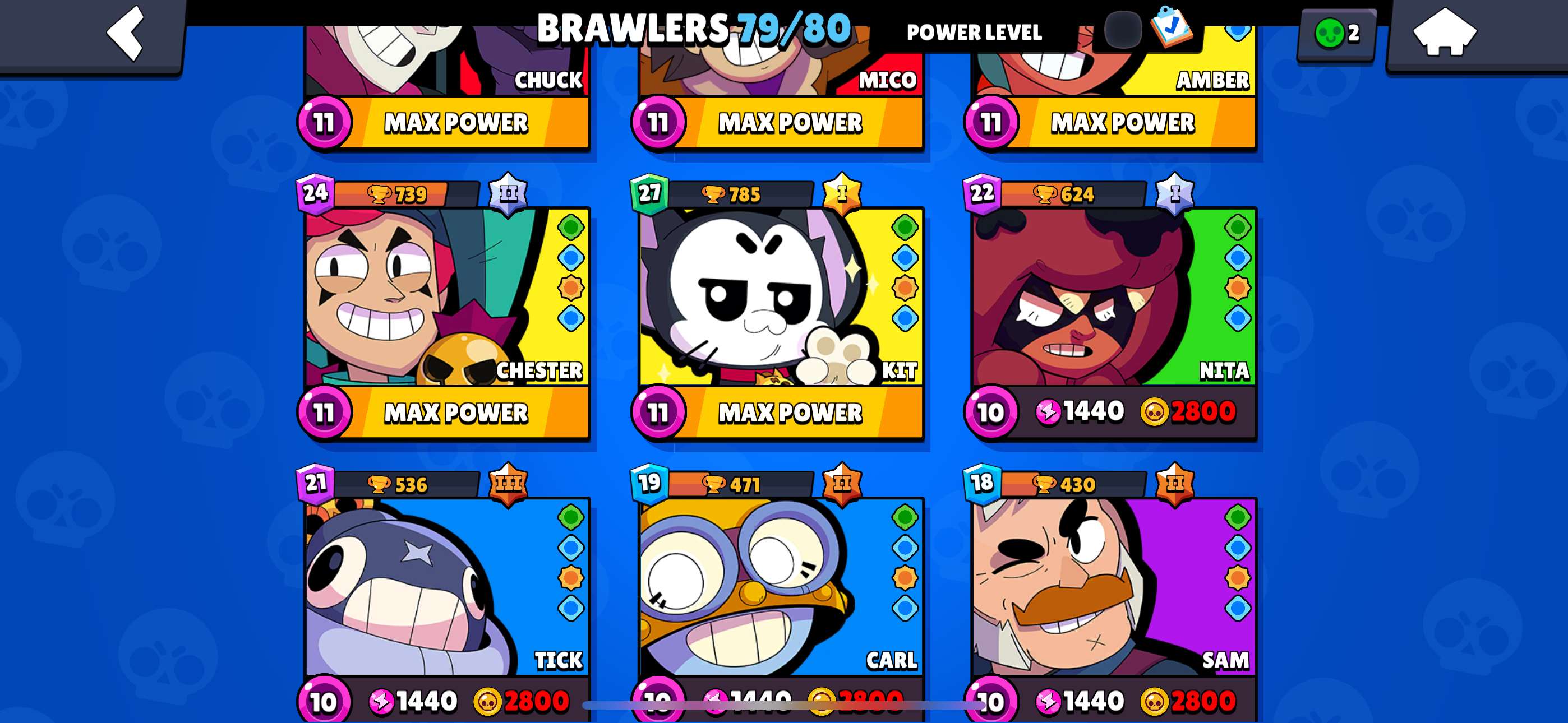 Game account sale Brawl Stars