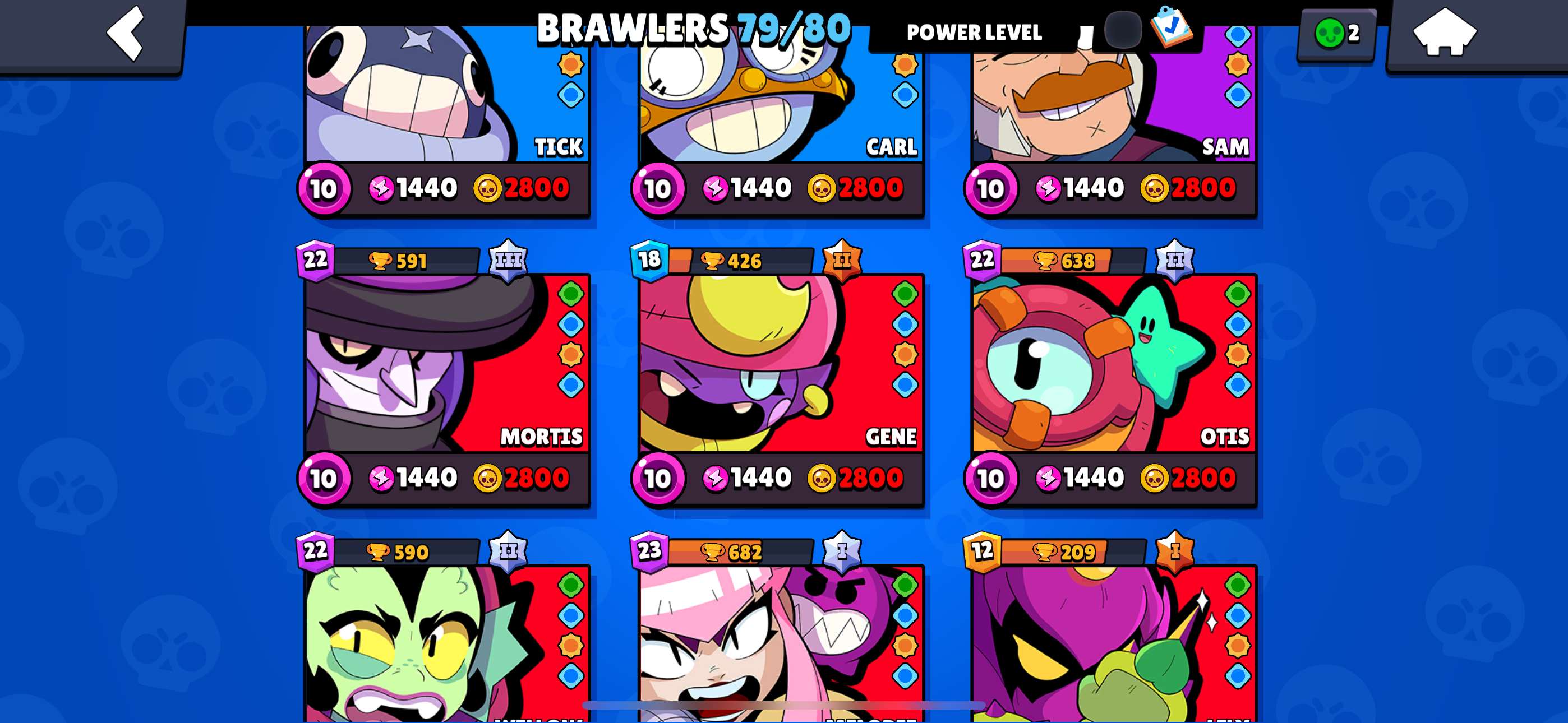 Game account sale Brawl Stars