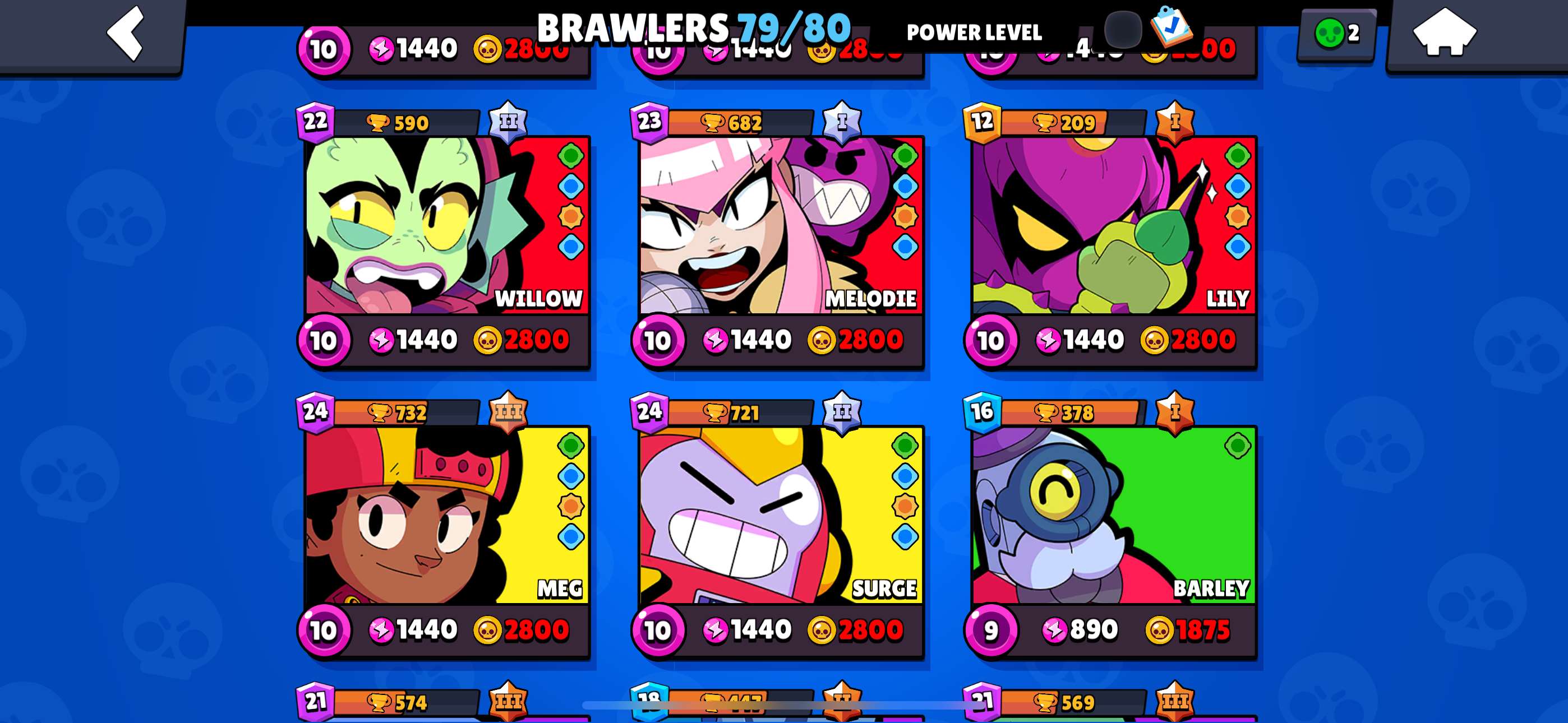 Game account sale Brawl Stars