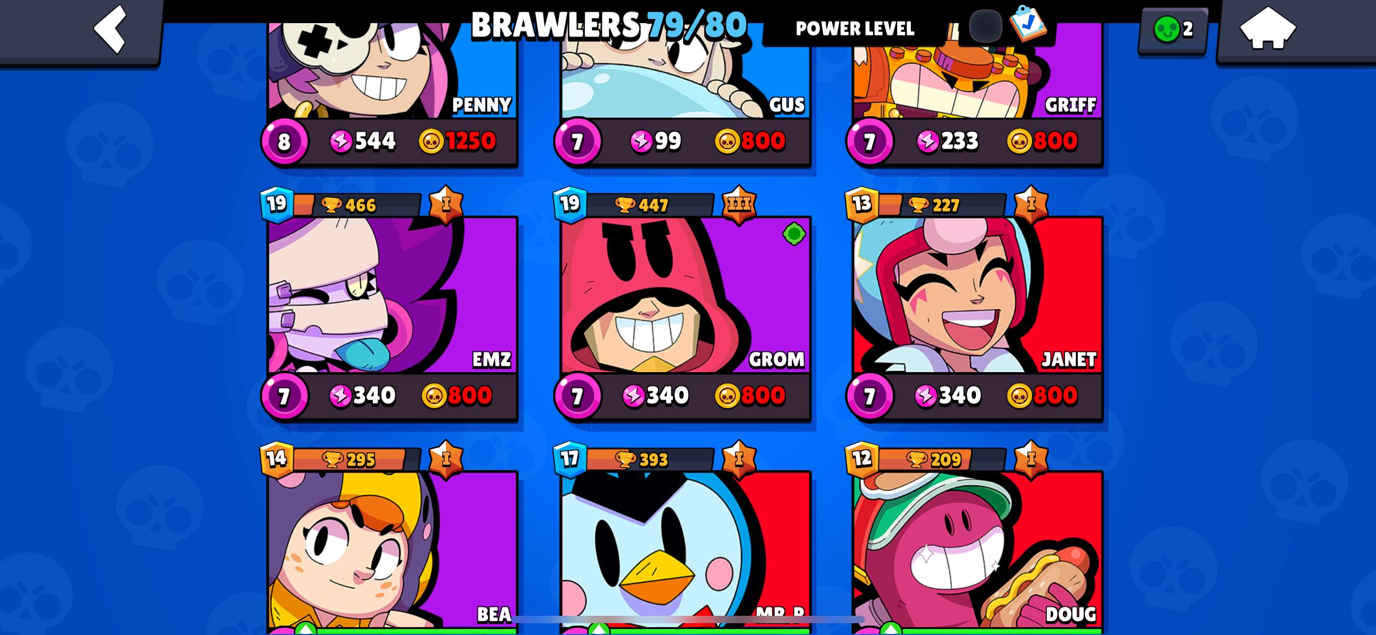 Game account sale Brawl Stars