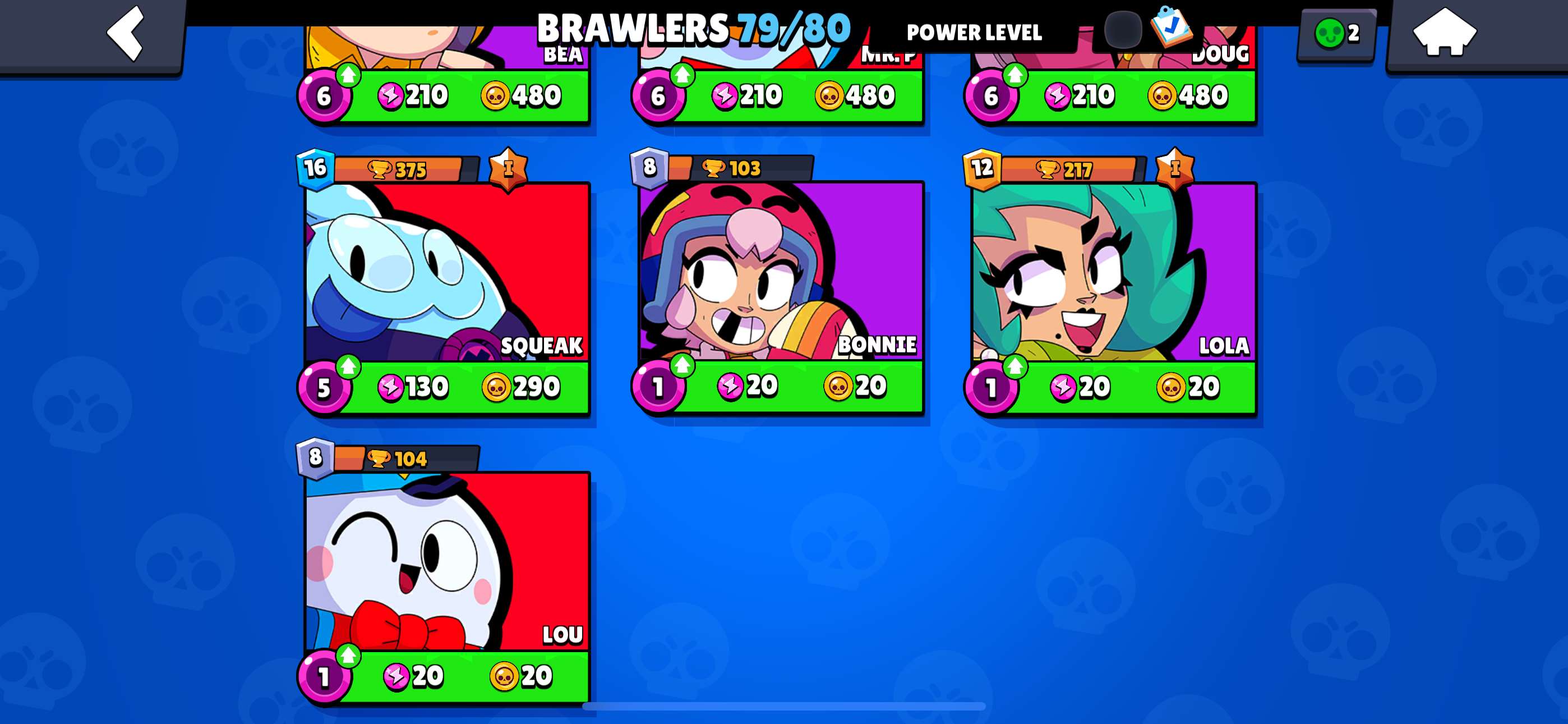 Game account sale Brawl Stars