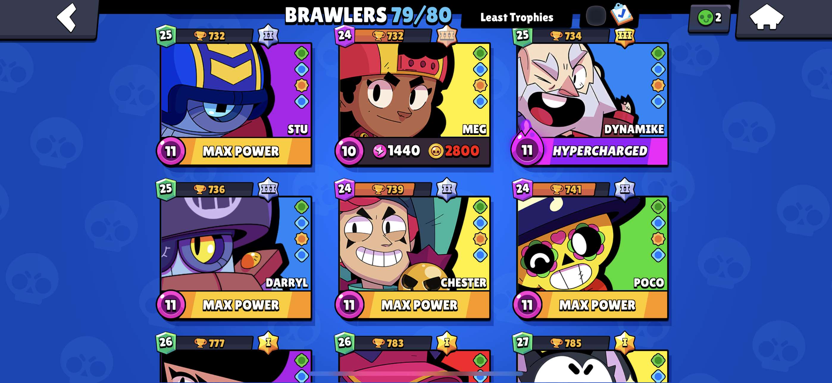 Game account sale Brawl Stars