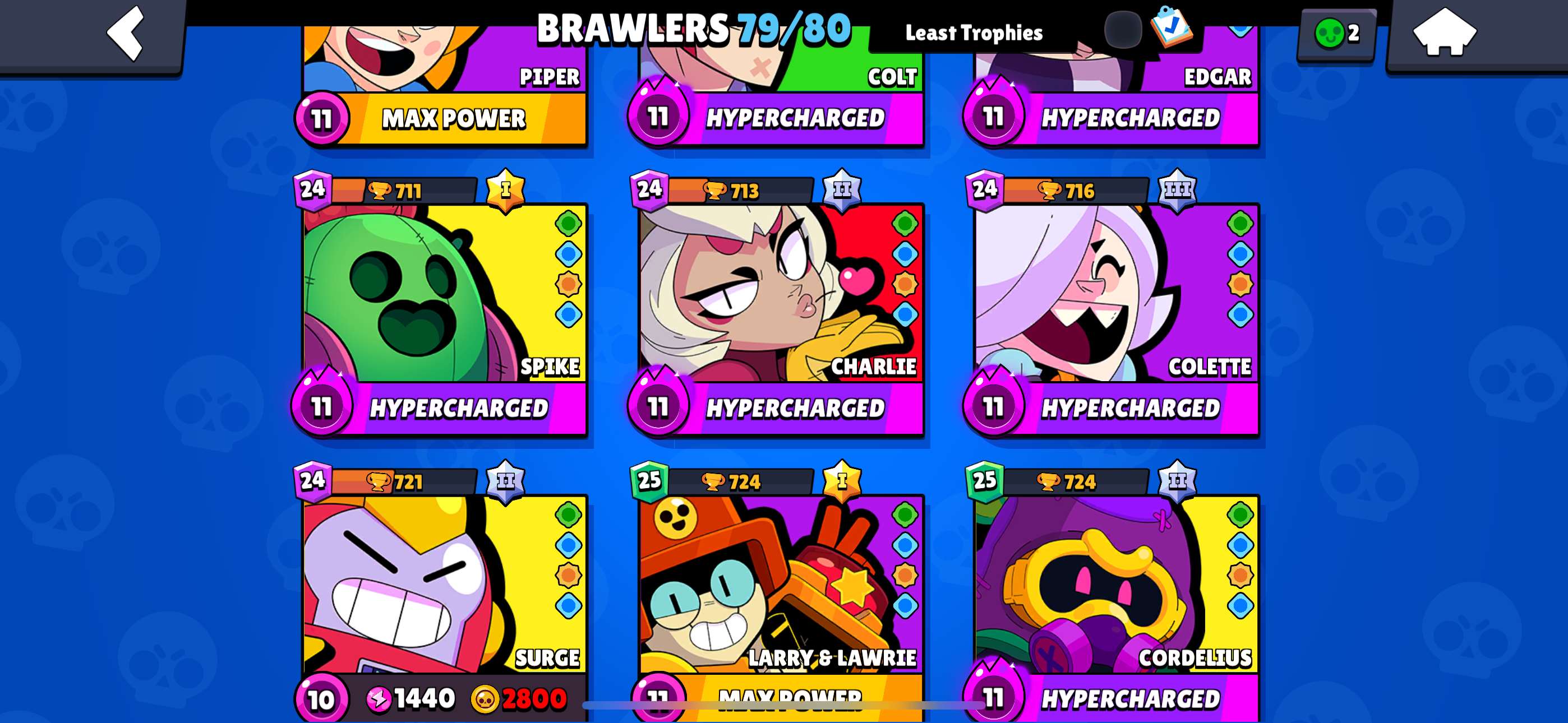 Game account sale Brawl Stars