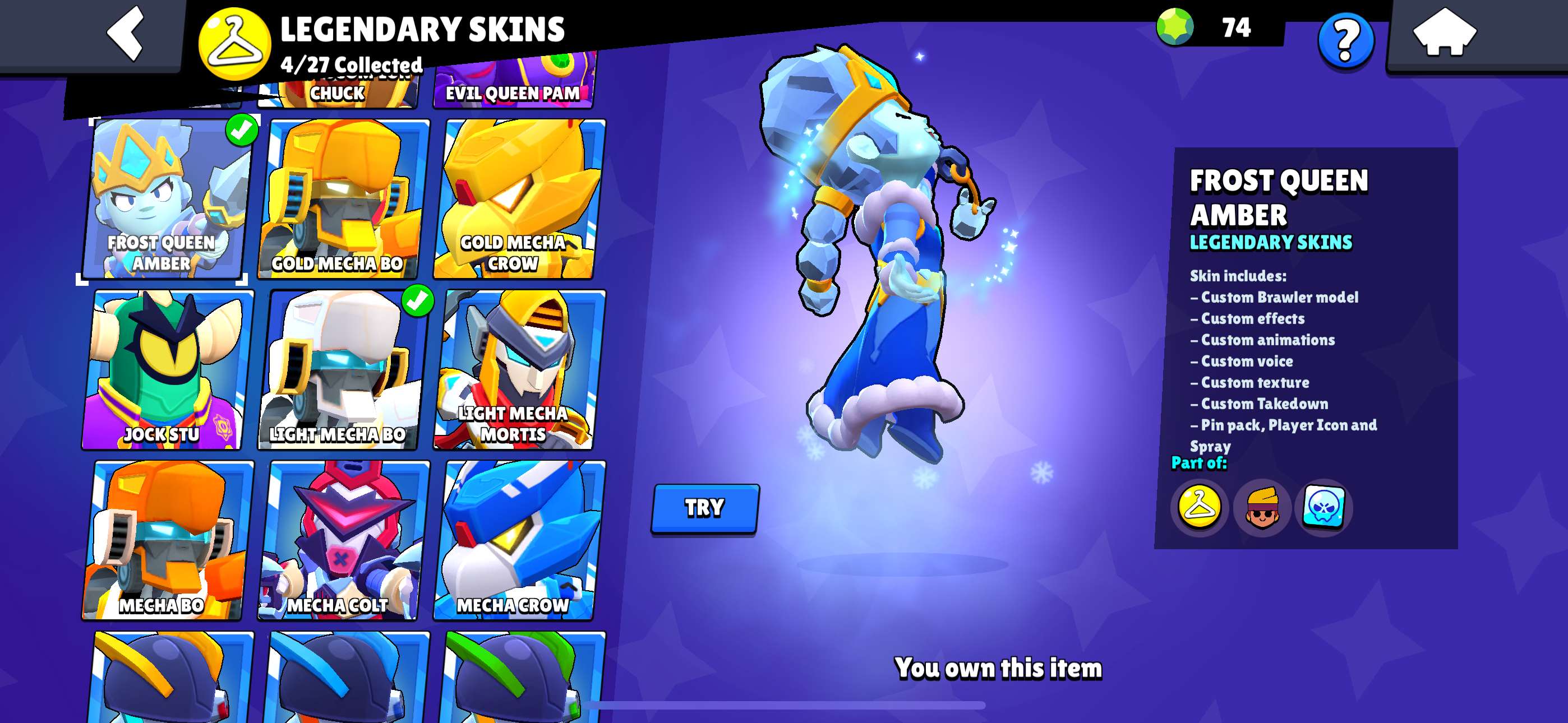 Game account sale Brawl Stars