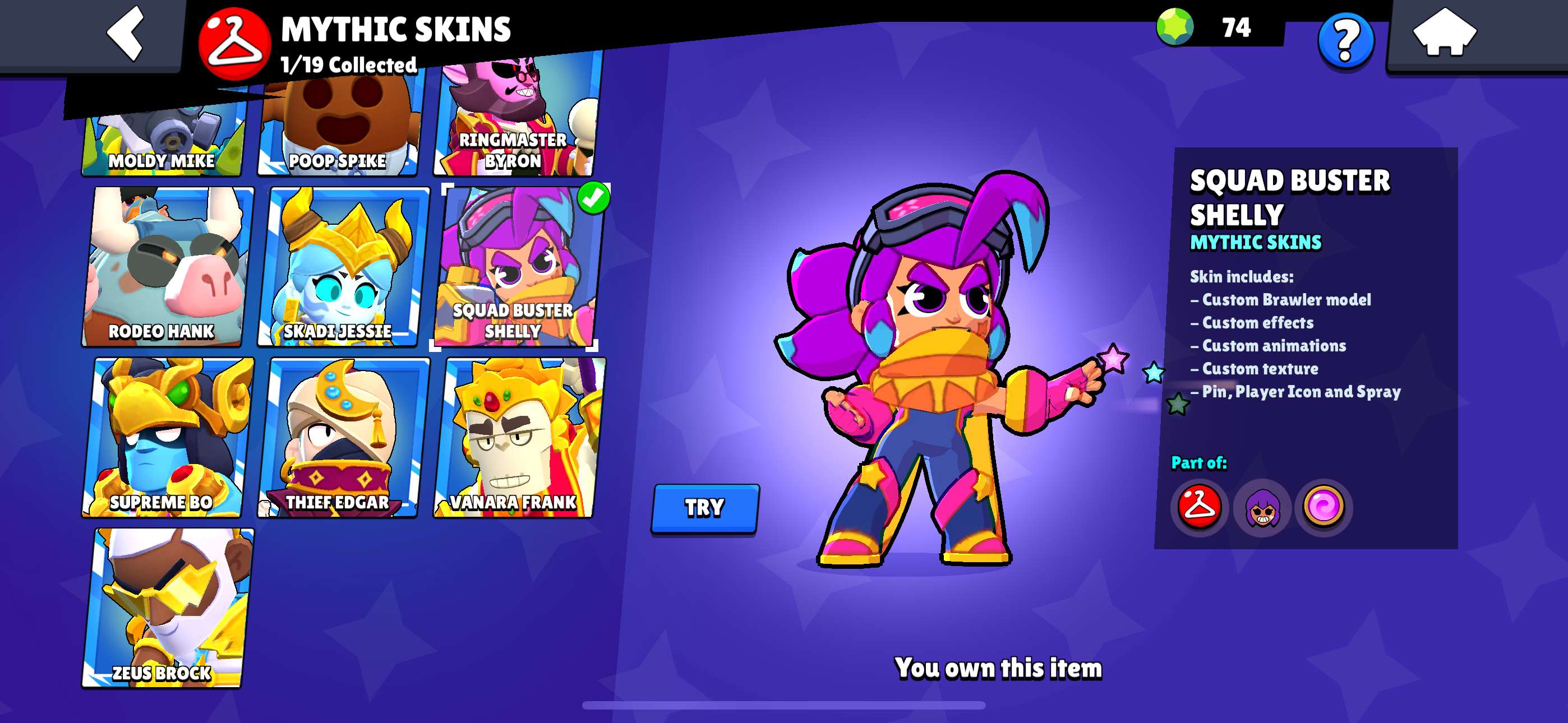 Game account sale Brawl Stars