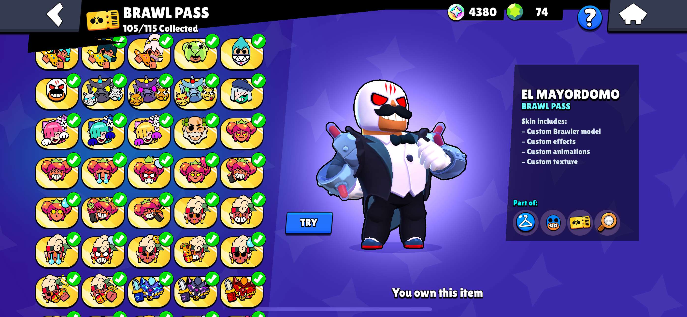 Game account sale Brawl Stars