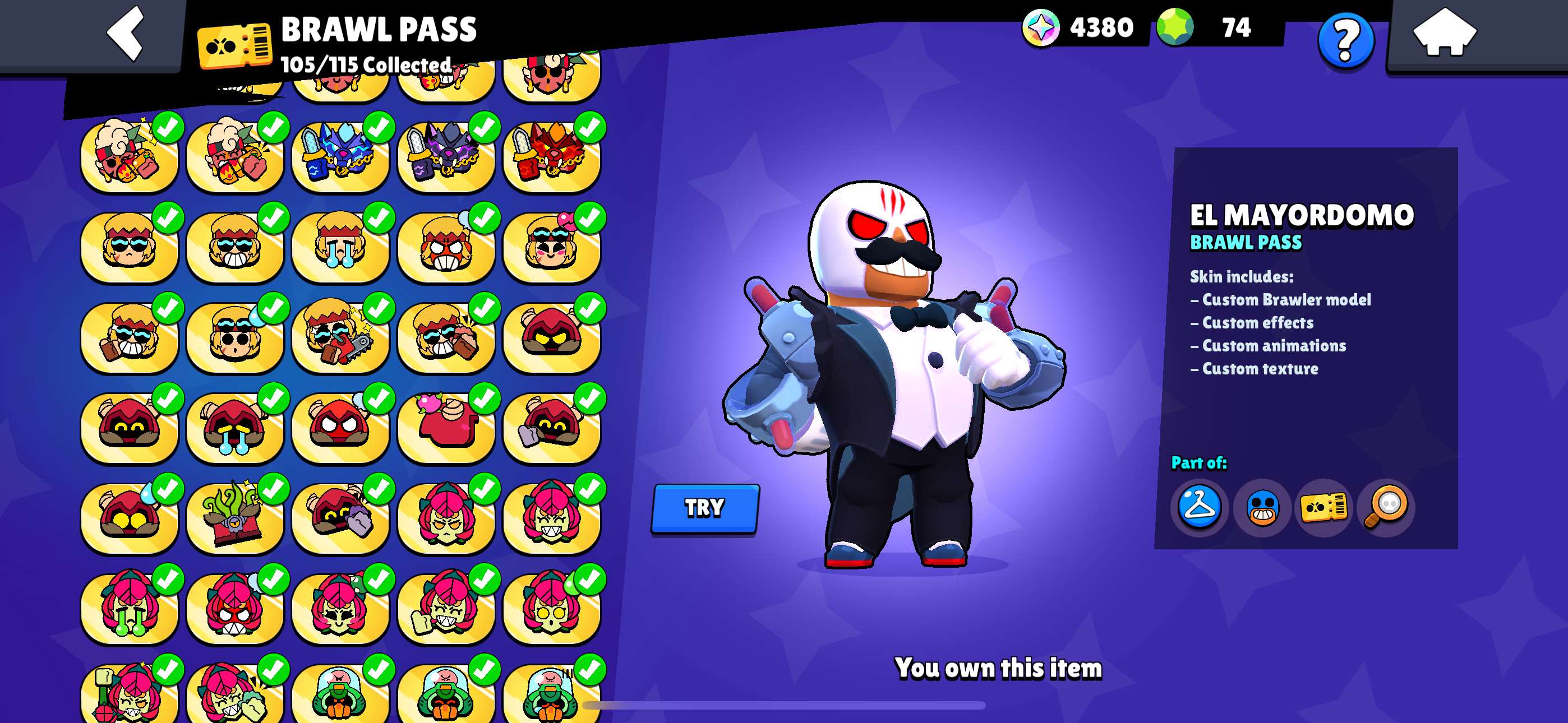 Game account sale Brawl Stars