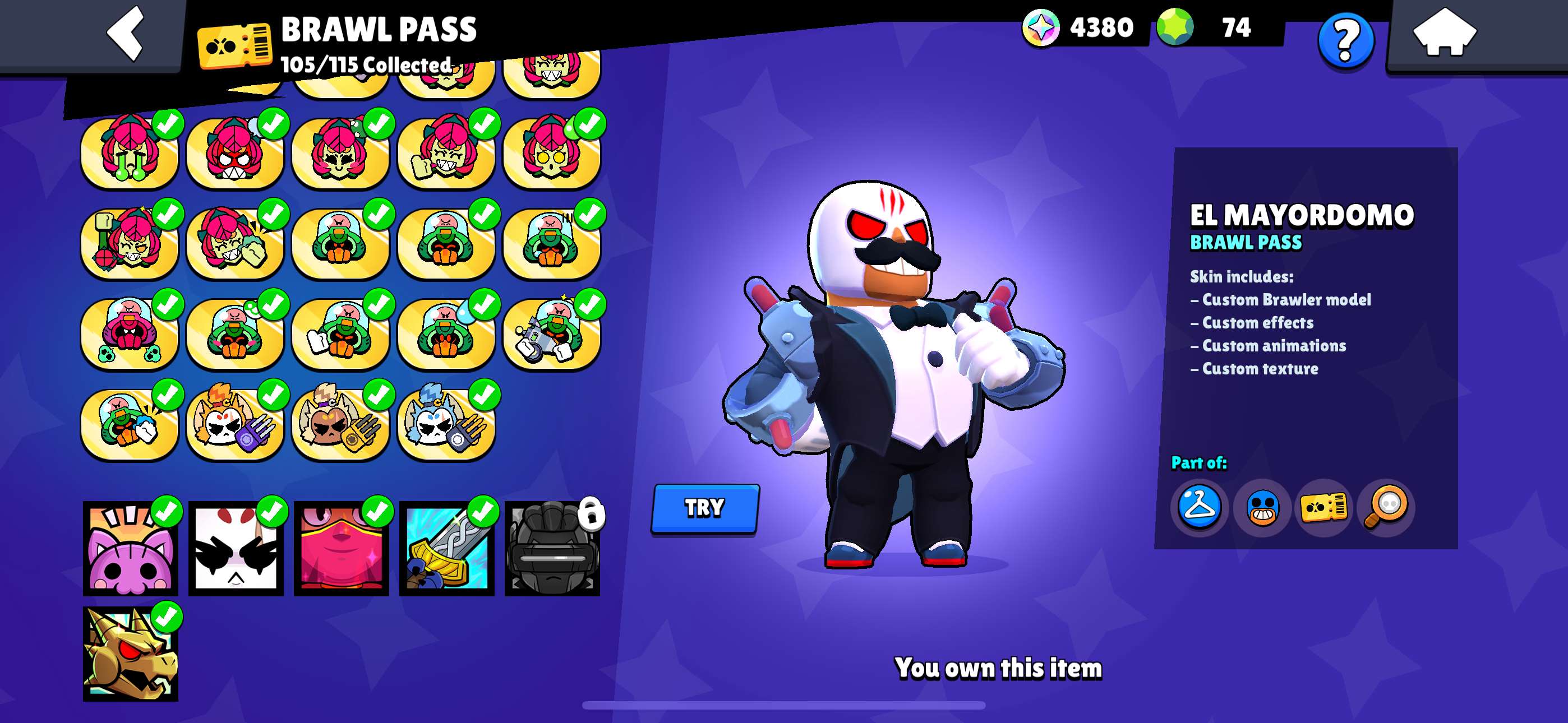 Game account sale Brawl Stars