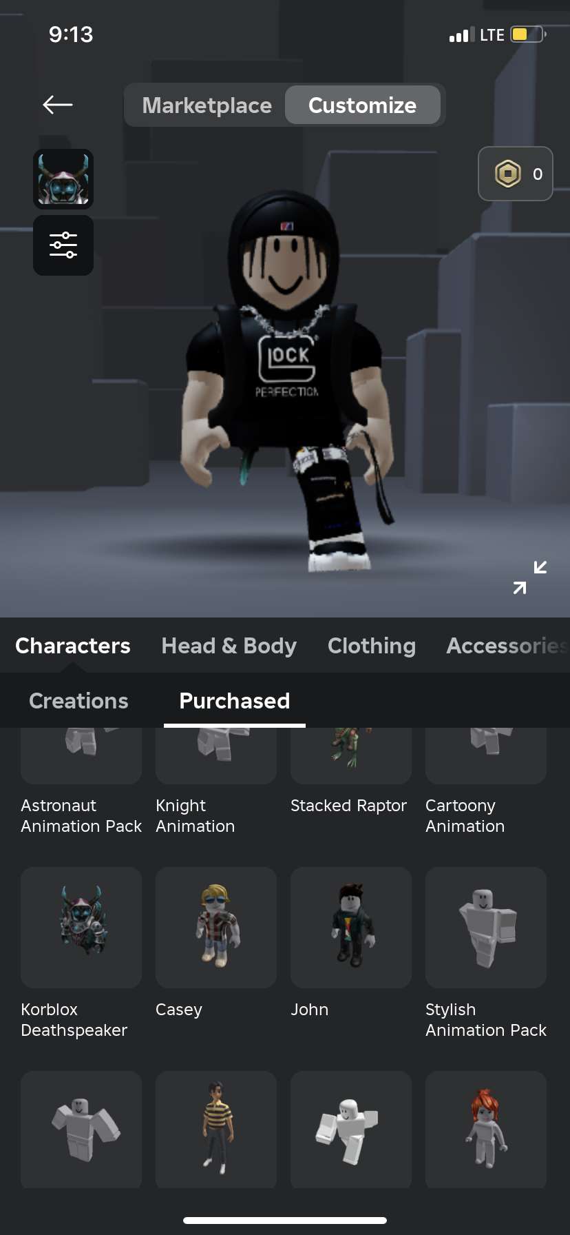 Game account sale Roblox