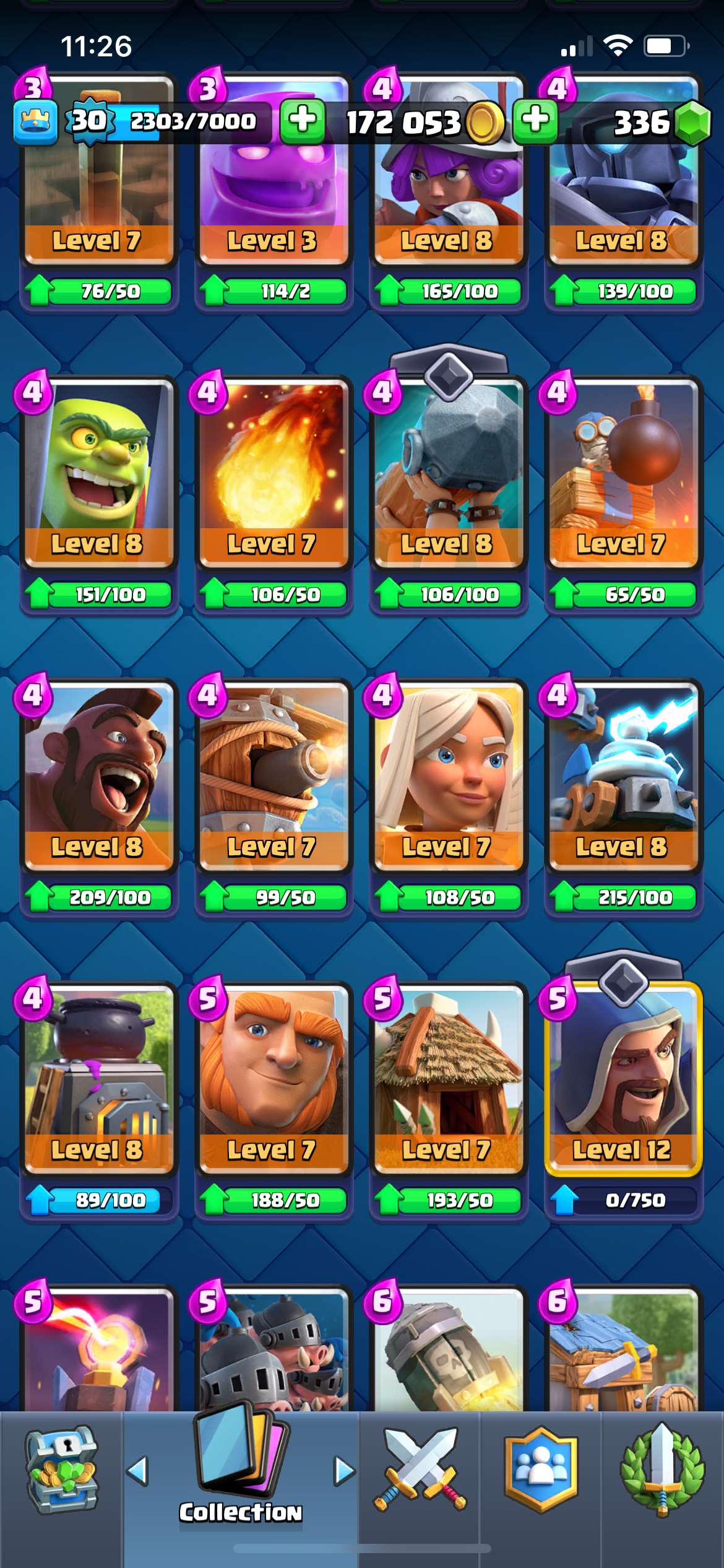 Game account sale Clash Royale