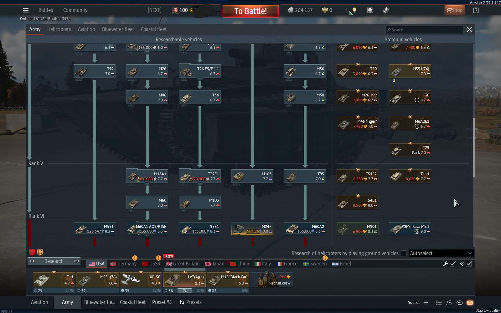 Game account sale War Thunder