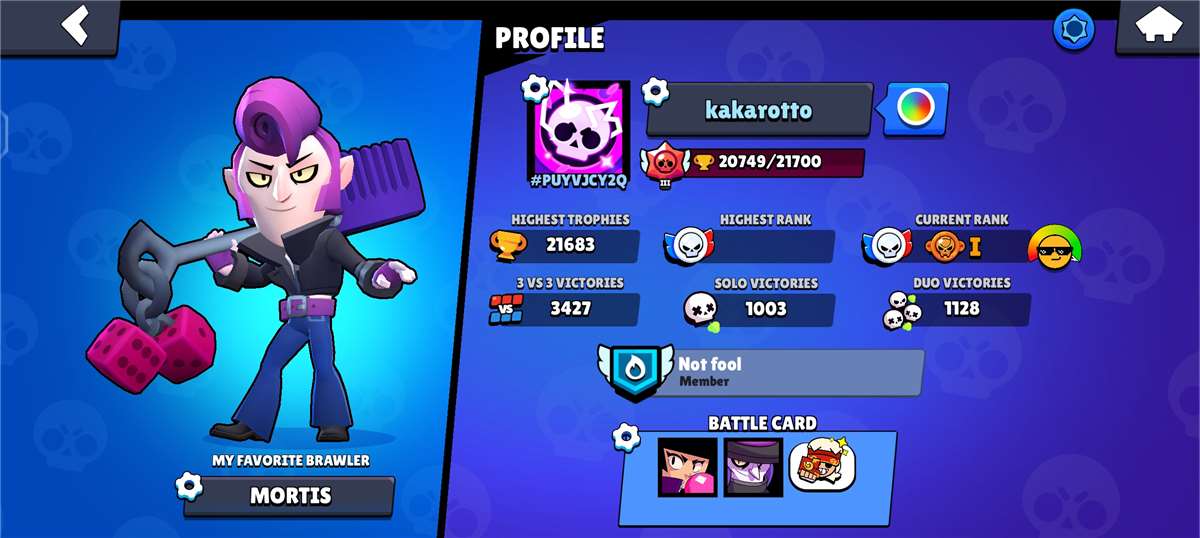 Game account sale Brawl Stars