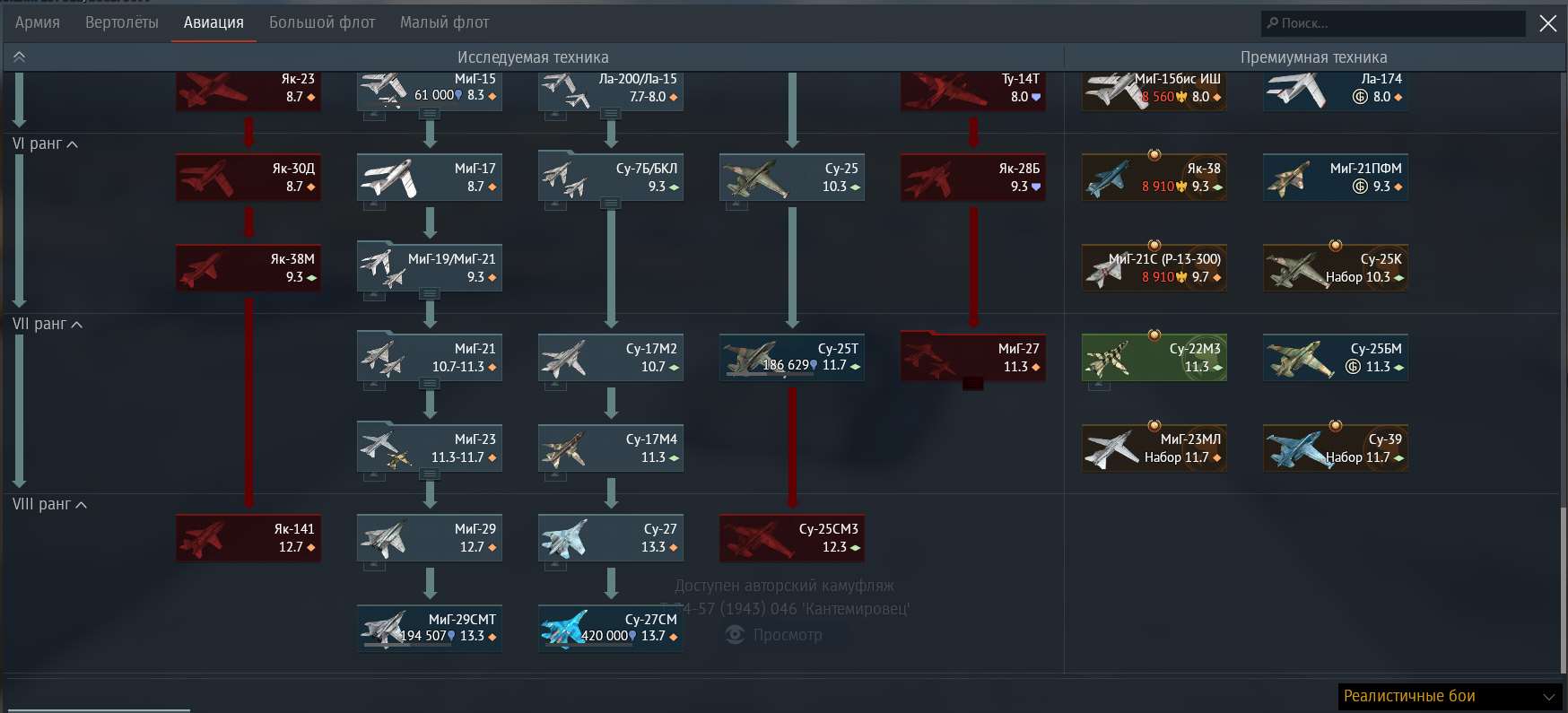 Game account sale War Thunder