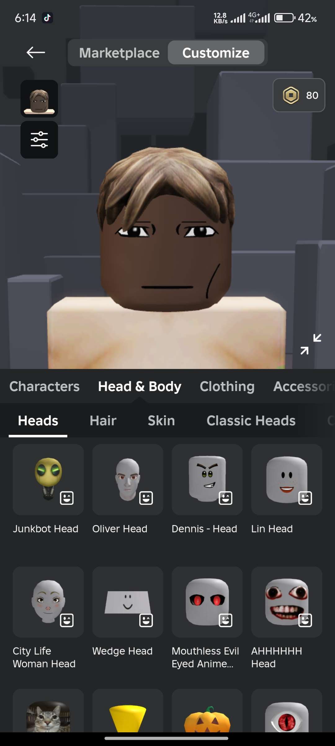 Game account sale Roblox