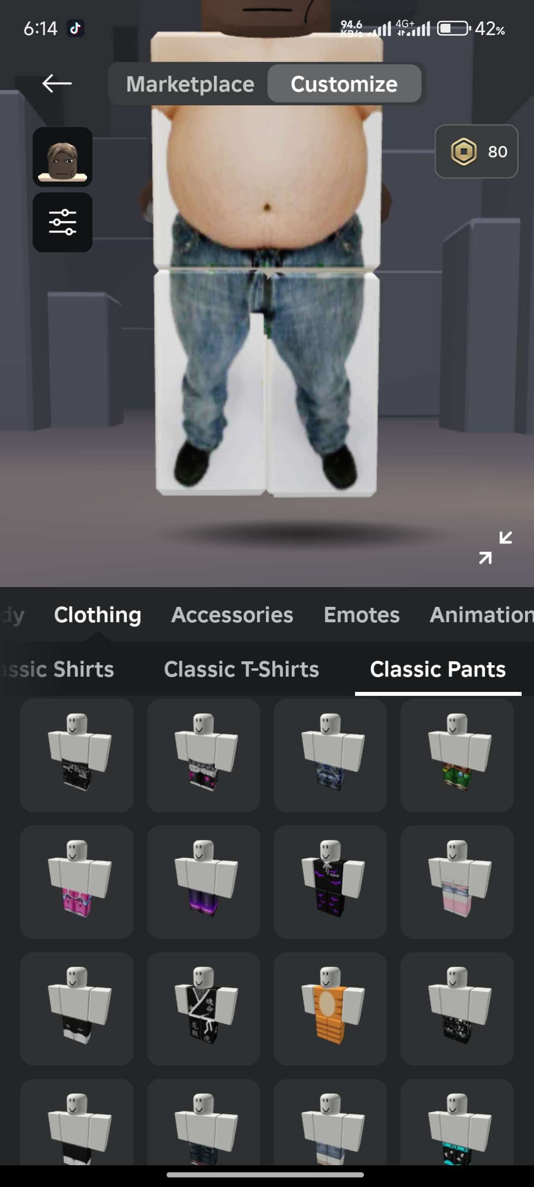 Game account sale Roblox