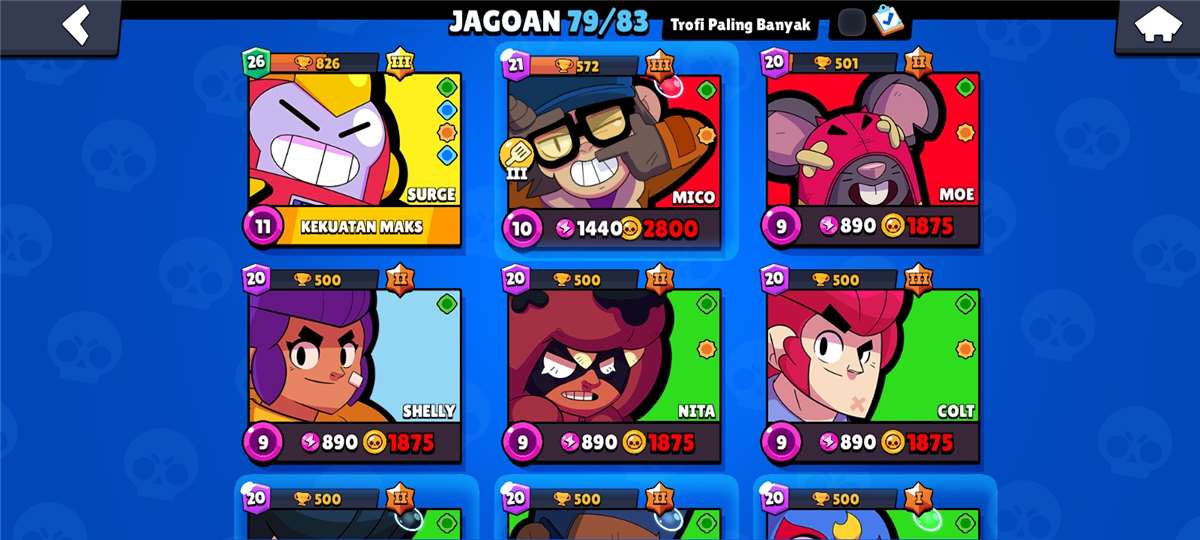 Game account sale Brawl Stars