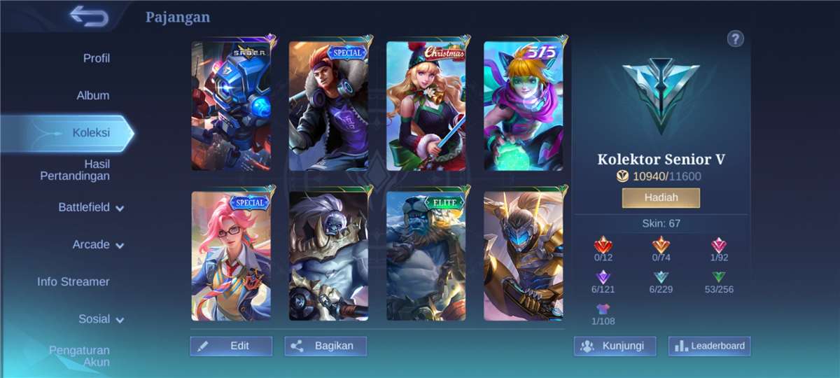 Penjualan akun permainan Mobile Legends