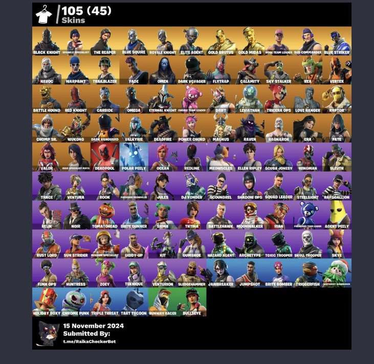 Game account sale Fortnite