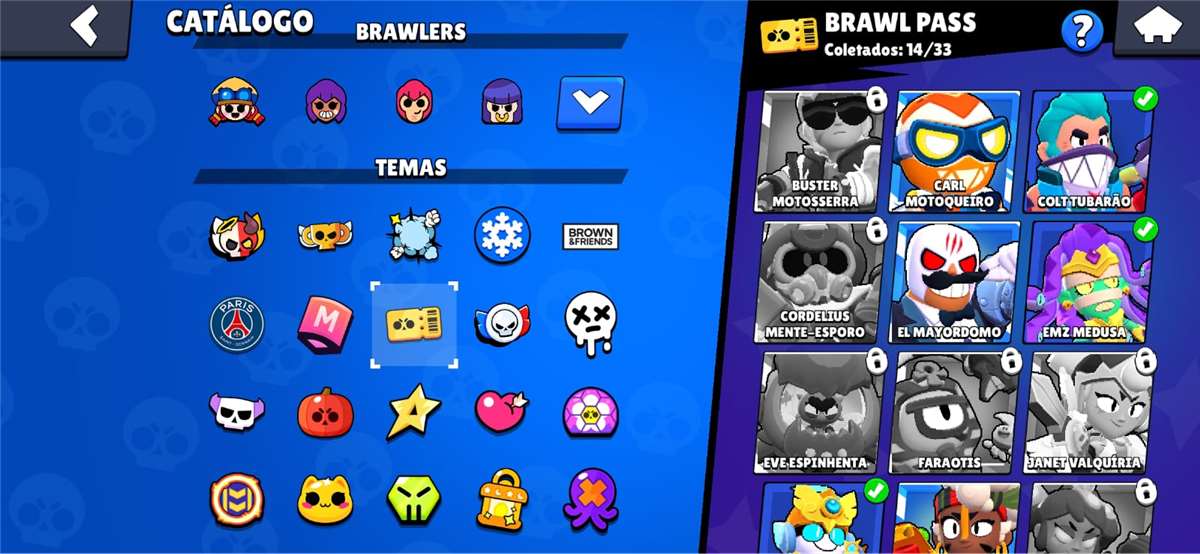 Venda de conta de jogo Brawl Stars