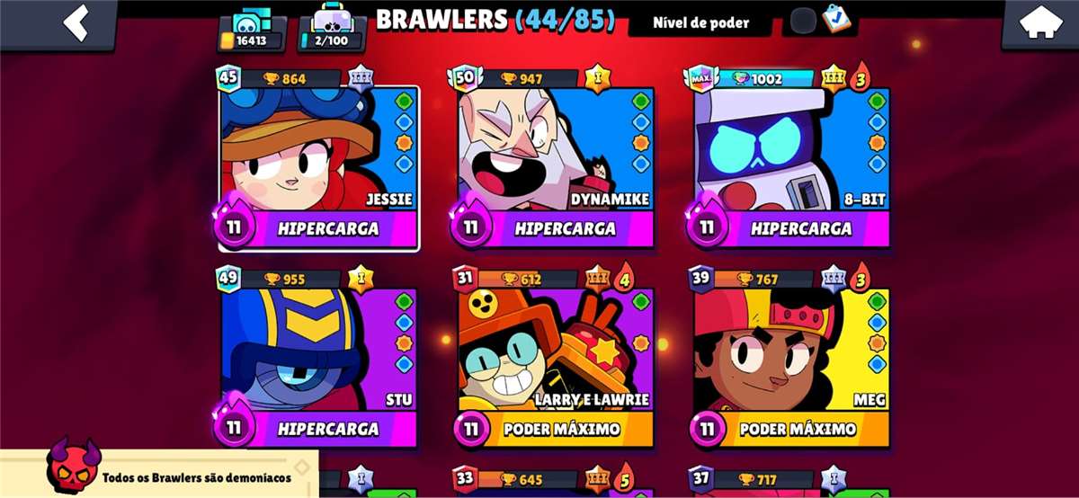 Venda de conta de jogo Brawl Stars