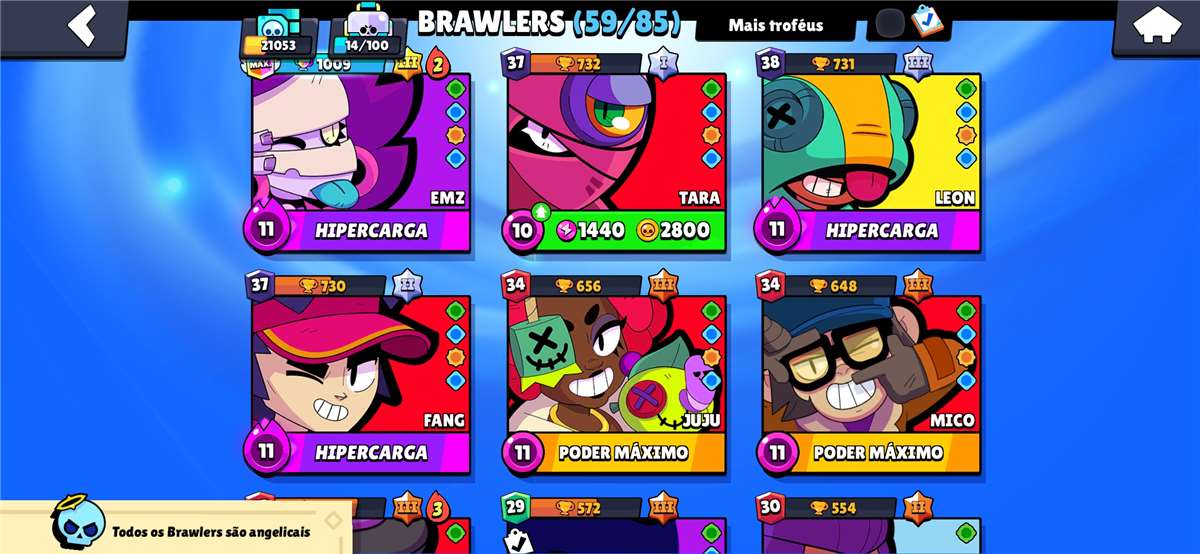 Venda de conta de jogo Brawl Stars