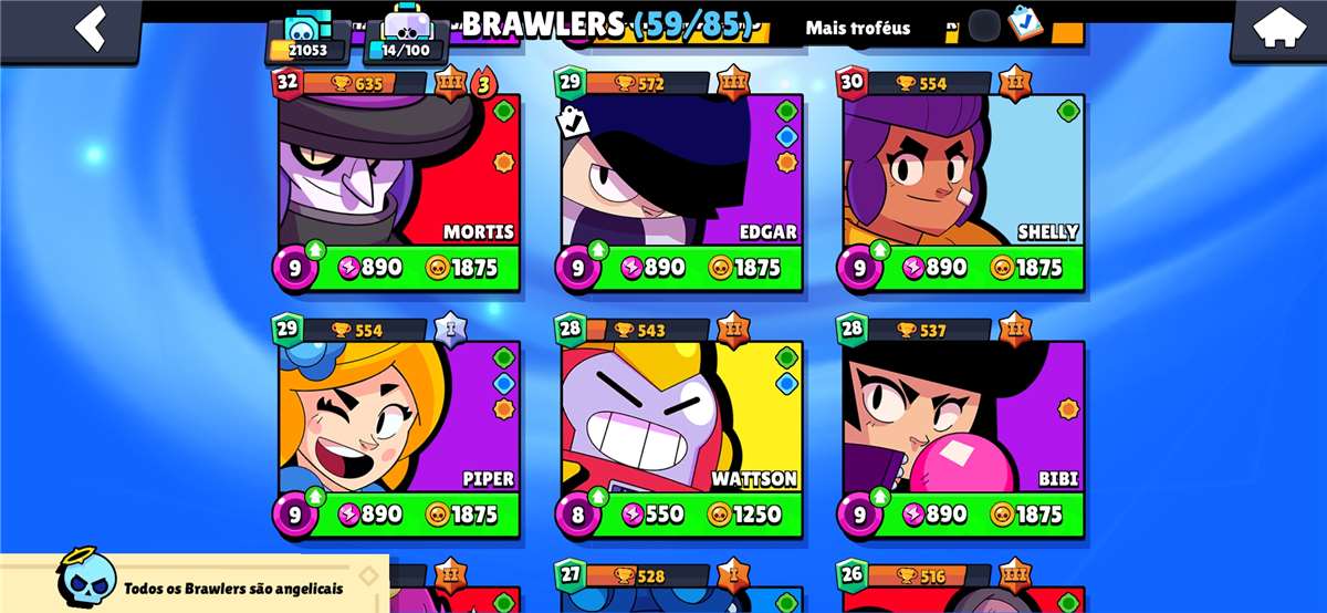 Venda de conta de jogo Brawl Stars