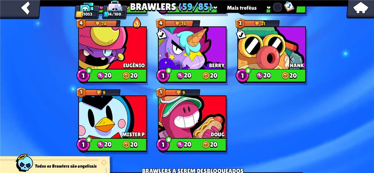 Venda de conta de jogo Brawl Stars