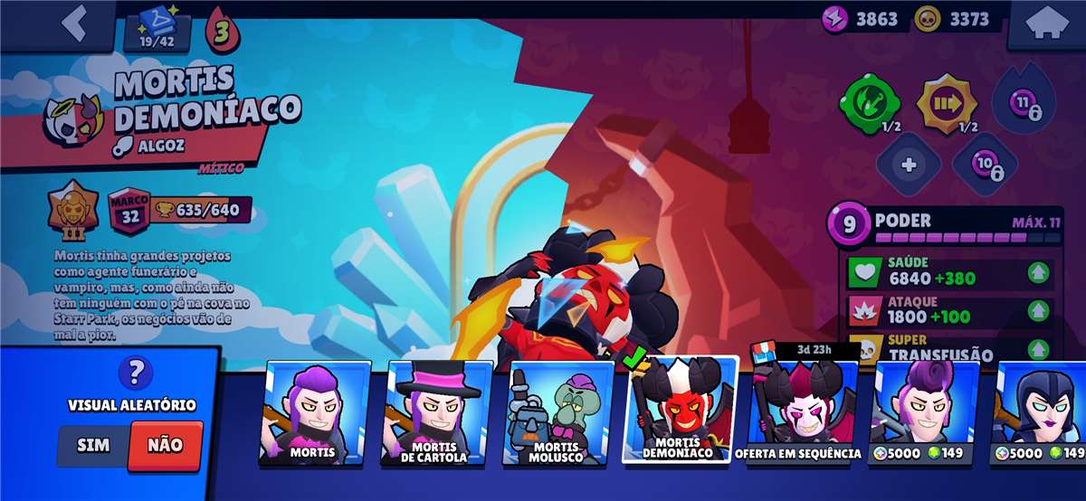 Venda de conta de jogo Brawl Stars