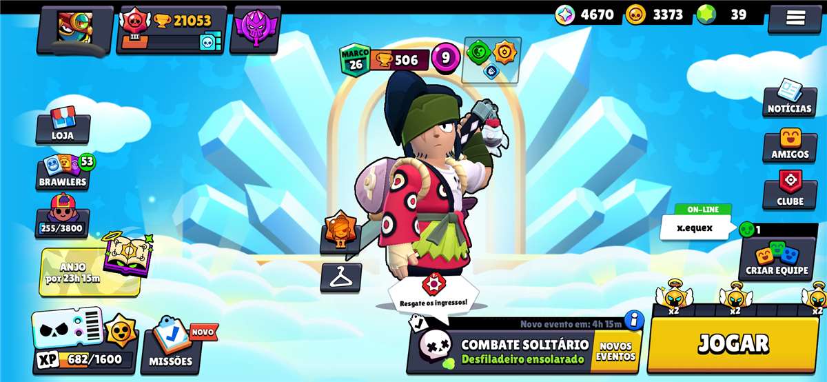 Venda de conta de jogo Brawl Stars